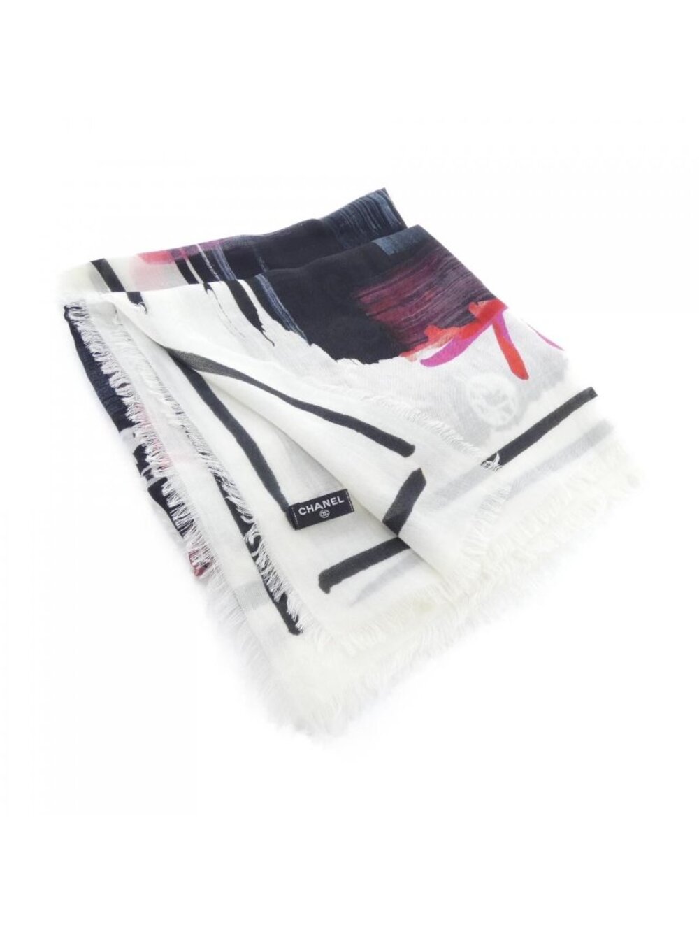 Chanel Stole Scarf Black